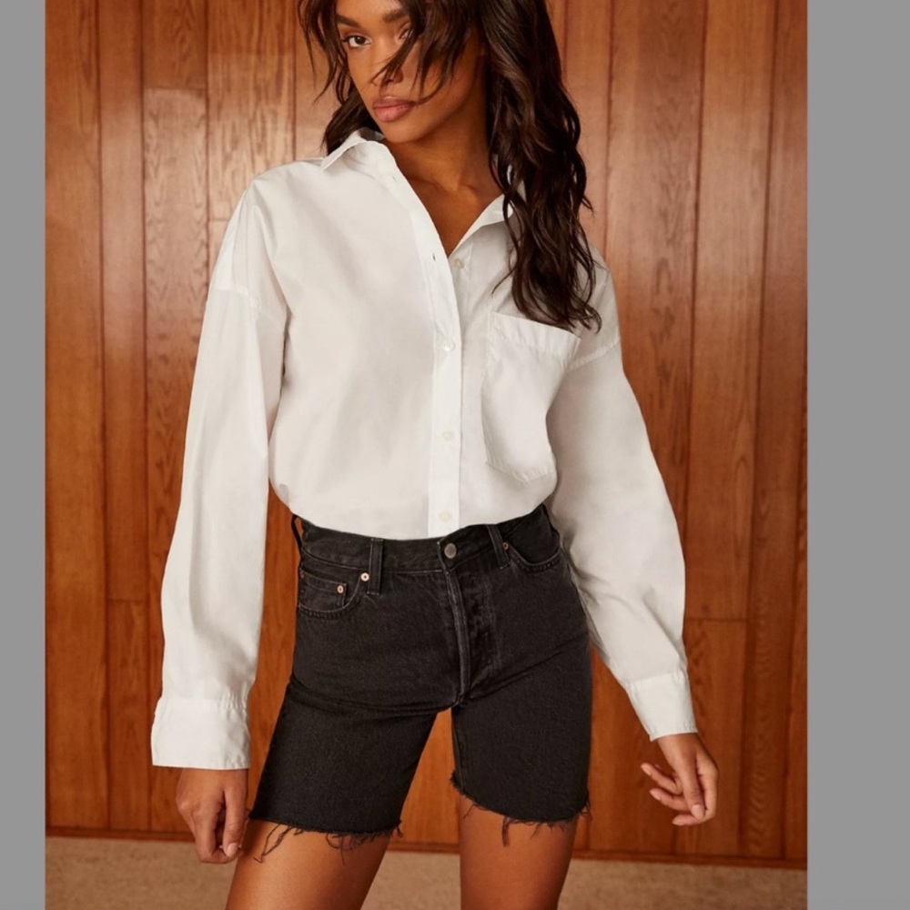 Aritzia Denim Forum Nina Midi Short